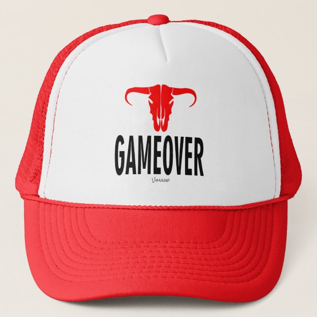 Casquette Game Over & Bull par VIMAGO (Devant)