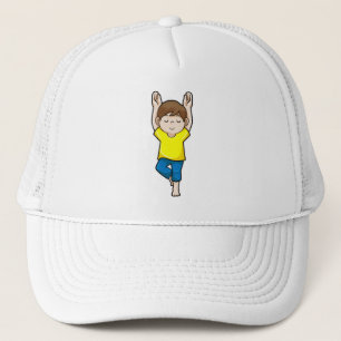 Casquette Garçon au Yoga Exercices d'étirement