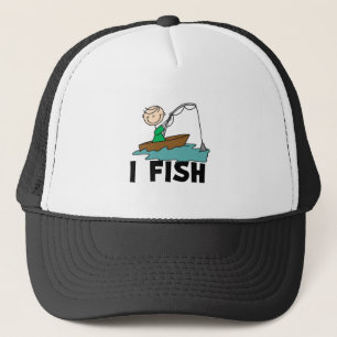 Casquette Garçon sur des poissons du bateau I