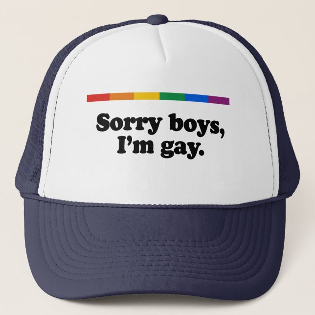 Casquette Garçons désolés I&apos ; homosexuel 2 de m (Devant)