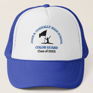 Casquette Garde de couleur de lycée bleu personnalisée