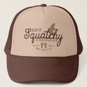Casquette Garder le chapeau de camionnette de squatchs