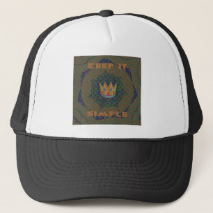 Casquette Gardez la simplicité : le design Motif de la Clart