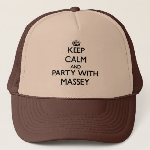 Casquette Gardez le calme et la partie avec Massey