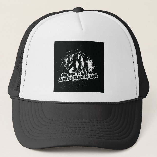 Casquette Gardez le calme et le Frack dessus (Devant)