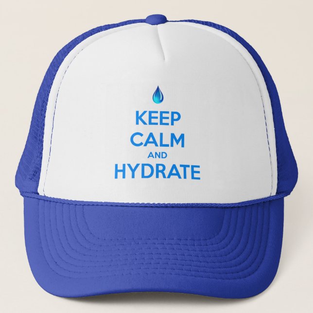 Casquette Gardez le calme et l'hydrate (Devant)