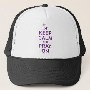 Casquette Gardez le calme et priez dessus
