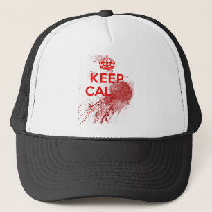 Casquette Gardez le zombi sanglant calme
