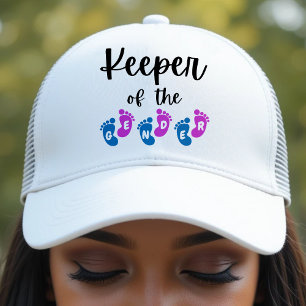 Casquette Gardien du Baby shower des pieds de bébé révélateu
