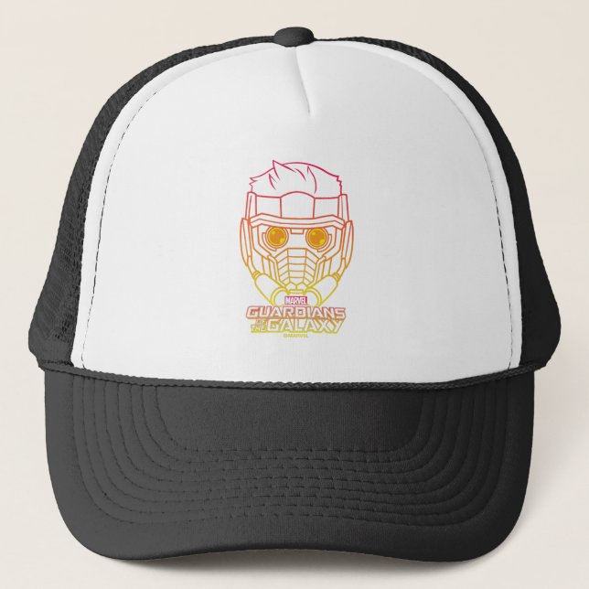 Casquette Gardiens de la Galaxie | Star-Lord Neon Outline (Devant)