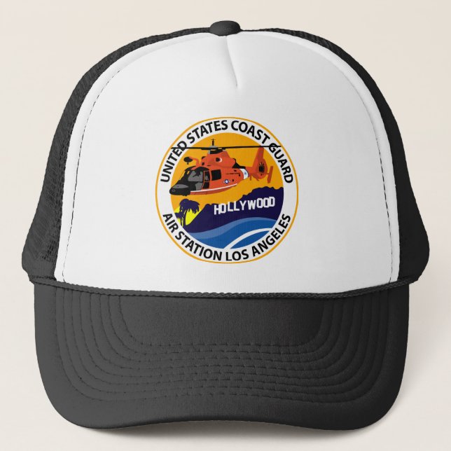 Casquette Gare aérienne de la Garde côtière - Los Angeles (Devant)