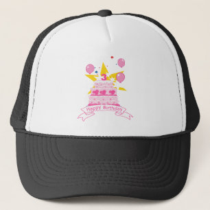 Casquette Gâteau d'anniversaire de 3 ans
