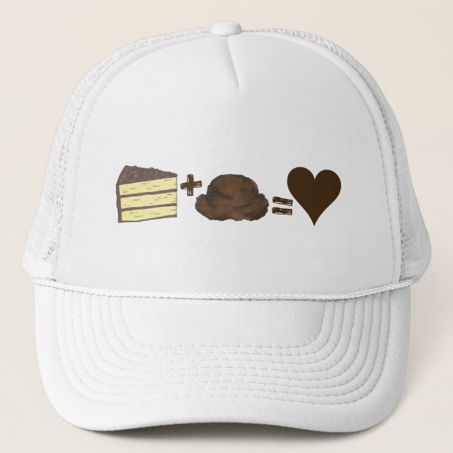 Casquette Gâteau de couche et crème glacée au chocolat Desse (Devant)