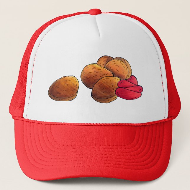 Casquette Gâteaux de poulet avec Ketchup Junk Food Foody (Devant)