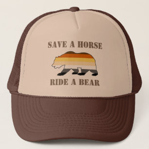 Casquette Gay Bear Pride Sauver Un Cheval Monter Un Ours