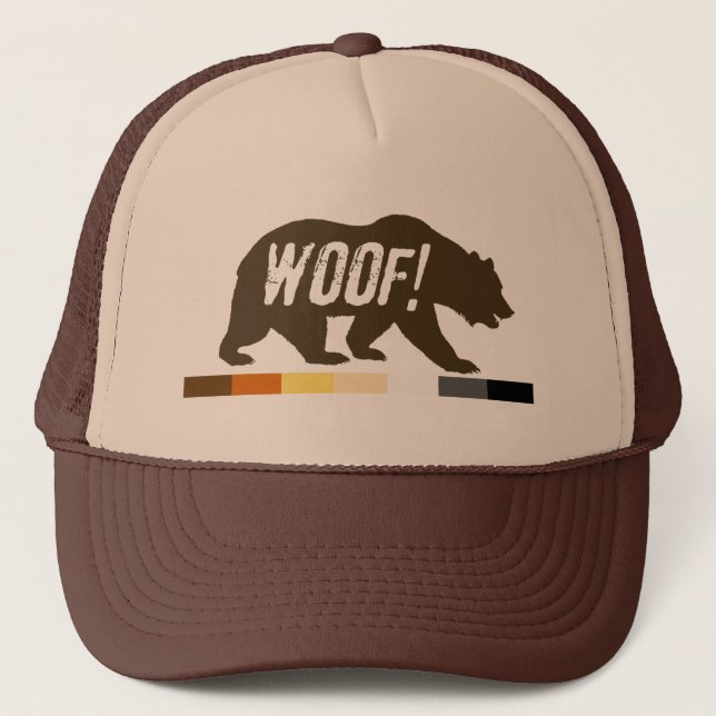 Casquette Gay Bear Pride WOOF (Devant)