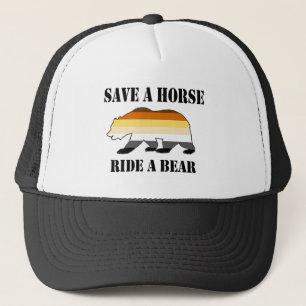 Casquette Gay Bear Sauver un Cheval Monter un Ours