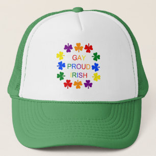 Casquette Gay Fier Irlandais LGBT Rainbow Shamrocks