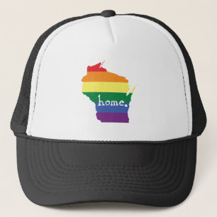Casquette Gay pride du Wisconsin  Carte de la maison