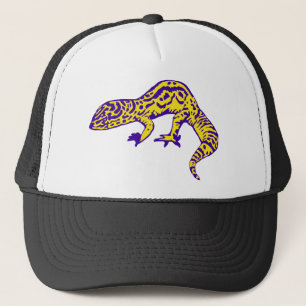 Casquette Gecko pourpre et jaune