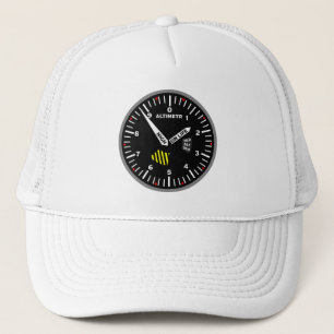 Casquette Geek de l'aviation pilote Altimeter