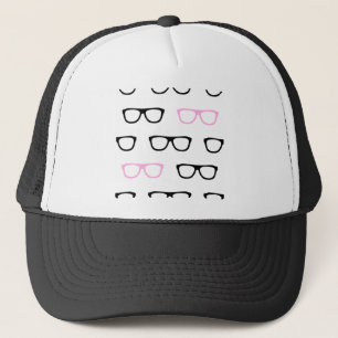 Casquette geeky glasses pink geek