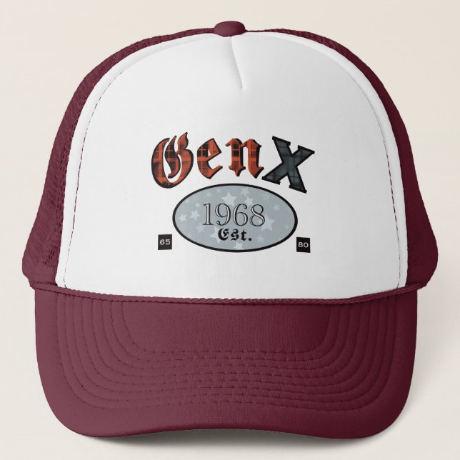 Casquette Gen X (Génération X année 1968) (Devant)
