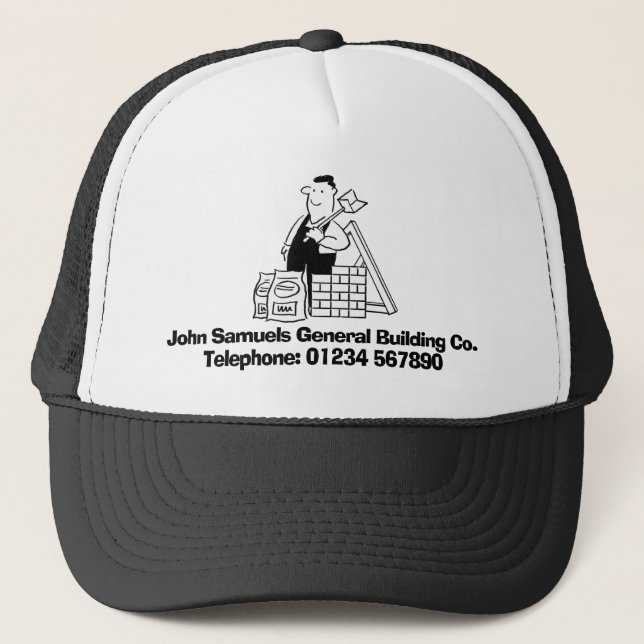 Casquette Générateur avec matériaux de construction. (Devant)