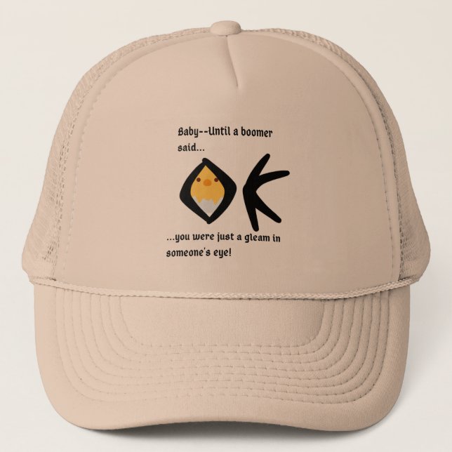 Casquette Génération Boomer Humoristique (Devant)