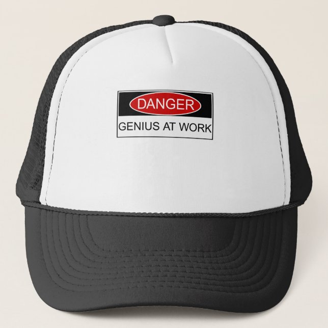 Casquette Génie de danger au travail (Devant)