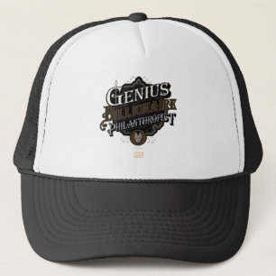Casquette Génie Milliardaire Philanthrope Graphisme Orné