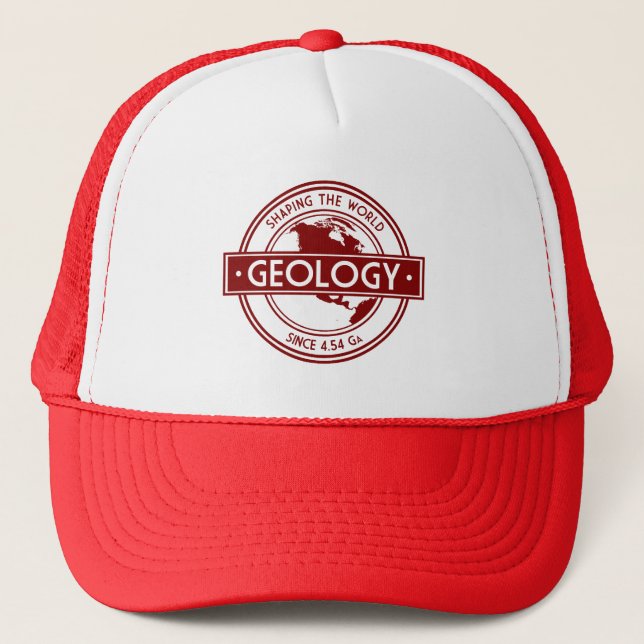 Casquette Géologie - Façonner le logo mondial (Amérique du N (Devant)