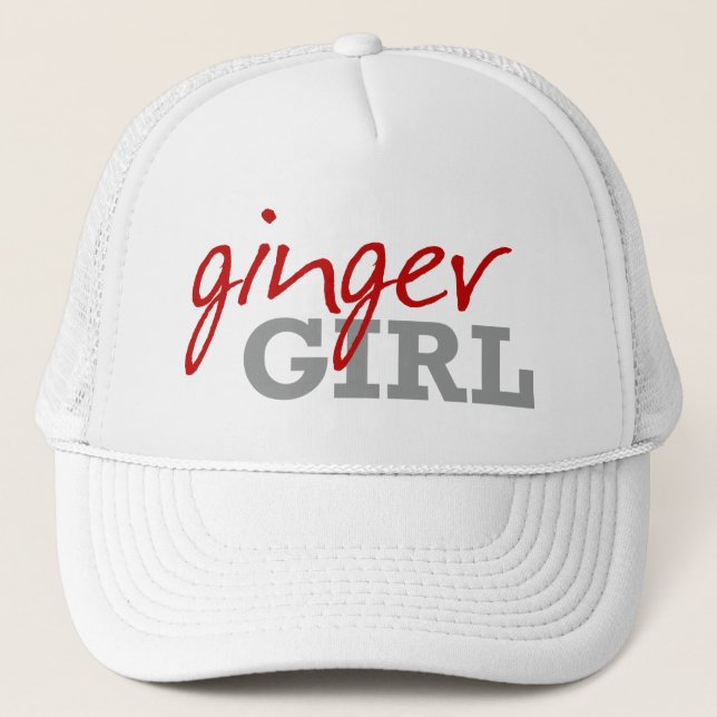 Casquette Ginger Girl Redhead Freckles (Devant)