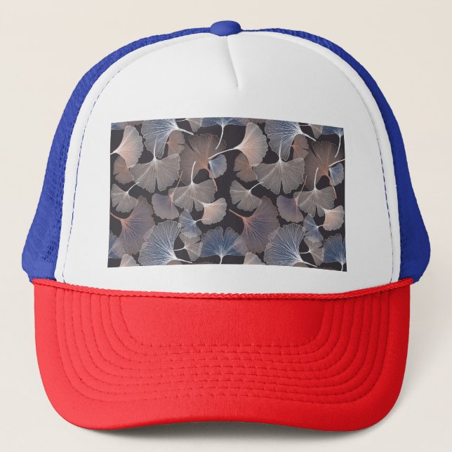 Casquette Ginkgo feuilles : élégant motif naturel. (Devant)