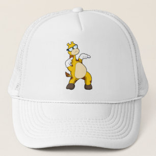 Casquette Girafe avec lunettes de soleil