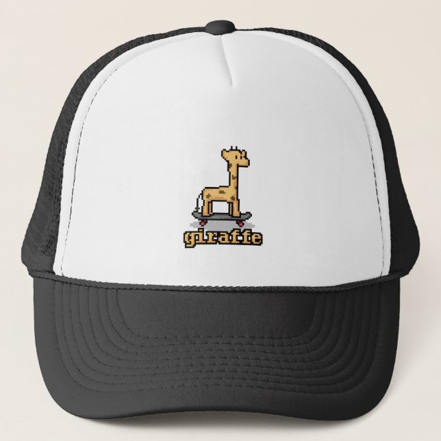 Casquette Girafe de pixel (Devant)