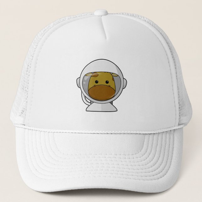 Casquette Giraffe en astronaute avec casque (Devant)