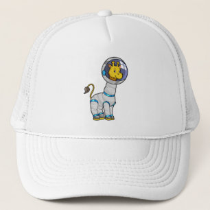 Casquette Giraffe en astronaute dans la sphère de verre