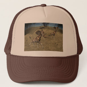 Casquette Giraffes d'éléphants mignons