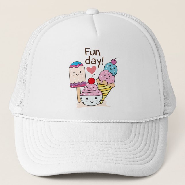 Casquette Glace mignonne (Devant)