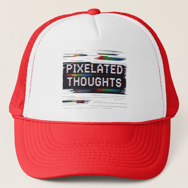 Casquette Glitch 8 bits - Chapeau de camion extérieur élégan (Devant)