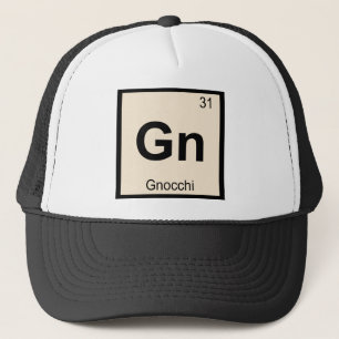 Casquette Gn - Symbole de table périodique de la chimie des