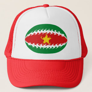 Casquette Gnarly de drapeau du Surinam