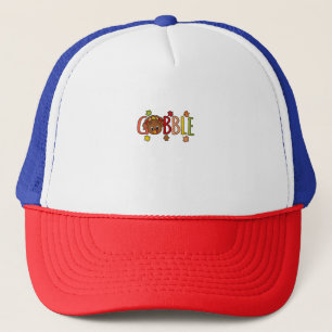 Casquette Gobble Drôle Turquie Thanksgiving Famille Hommes F