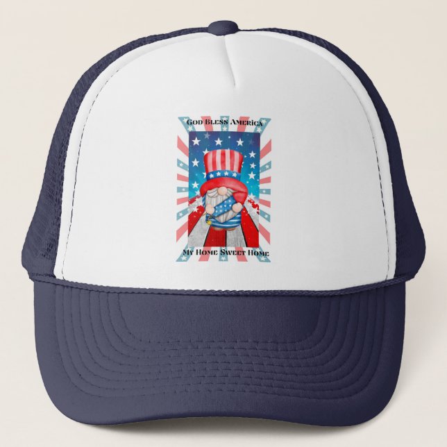 Casquette God Bless America Home Sweet Home (Devant)