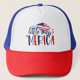 Casquette God Bless America Red White Blue USA Miss Merica