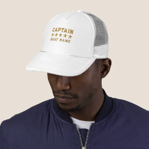 Casquette Gold 3-D Stars Texte Personnalisé Conception Nauti