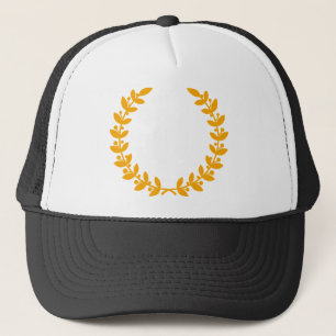 Casquette gold laurel wreath vector