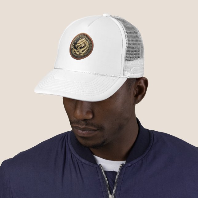 Casquette Gold Sacred Eastern Dragon Medallion (En situation)