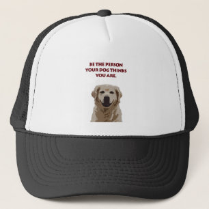 Casquette Golden Retriever avec une belle citation
